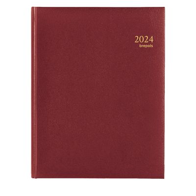 5412303005241-Agenda Lima Timing - 1 semaine sur 2 pages - 17 x 22 cm - bordeaux - Brepols--0