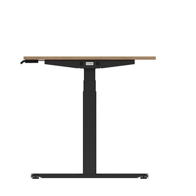 3760350281180-Bureau électrique UGO - L160x80cm - pieds noirs - plateau imitation chêne Stone--4