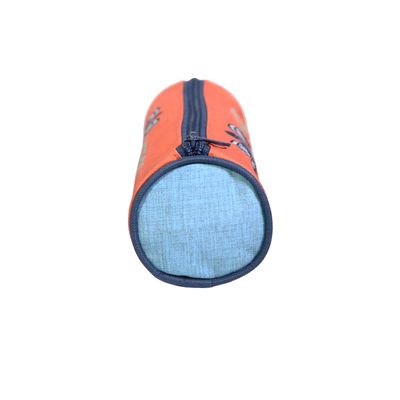 3666311001272-Trousse ronde Poivre Blanc - 1 compartiment - orange - Bagtrotter--1
