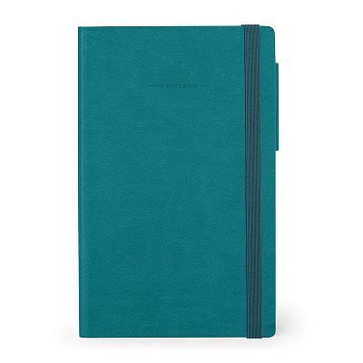 8053610786408-Legami My Notebook - Carnet de notes à élastique - 13 x 21 cm - ligné - bleu pétrole--0