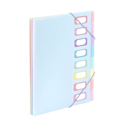 3135259811156-Viquel Rainbow Pastel - trieur à soufflet - pour A4 - à onglets - disponible en différents coloris--1