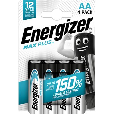 7638900437300-Pile alcaline AA - 4 piles LR6 Energizer Max plus--0