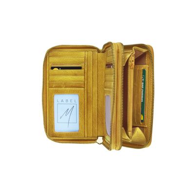 5413082210208-Porte-monnaie double fermeture éclair Savannah - ocre - label M--1