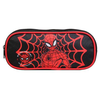 3666311013060-Trousse rectangulaire Spiderman - 2 compartiments - rouge - Bagtrotter--0