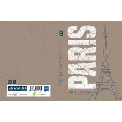 3592930021455-Agenda Villes - 1 jour par page - 12 x 17 cm - Paris - Bouchut--0