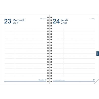 3371010503834-Agenda à spirale Ben - 1 jour par page - 12 x 17 cm - vive l'instant présent - Quo Vadis--1