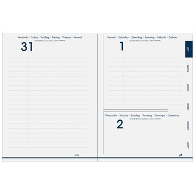 3371010499717-Agenda Respire recyclé - 1 jour par page - 12 x 17 cm - forêt - Quo Vadis--1
