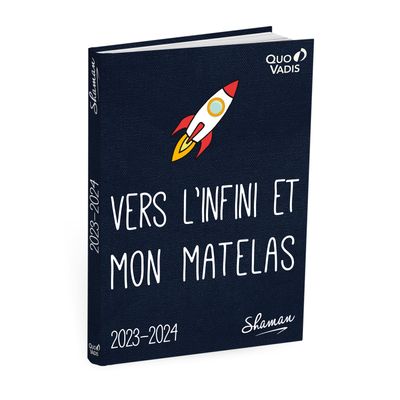 3371010497874-Agenda Shaman - 1 jour par page - 12 x 17 cm - vers l'infini et mon matelas - Quo Vadis--0