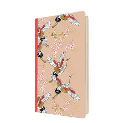 3664447145952-Agenda à élastique Sakura 16 poche - 1 semaine sur 2 pages - oiseaux - Oberthur--0