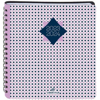 3664447146263-Agenda à spirale Graphik 16 bureau - 1 semaine sur 2 pages - Vichy - Oberthur--0