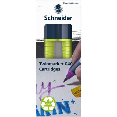 4004675158833-Schneider Paint-It 040 - pack de 2 cartouches de recharge Twin marker - 1 pointe ogive + 1 pointe pince--1
