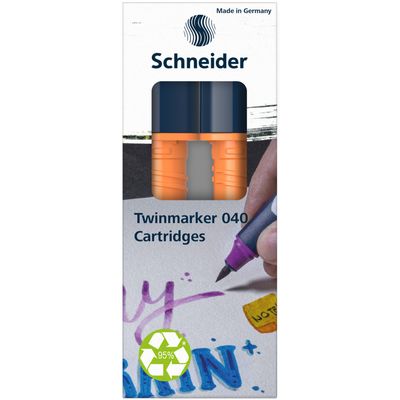 4004675159076-Schneider Paint-It 040 - pack de 2 cartouches de recharge Twin marker - 1 pointe ogive + 1 pointe pince--1