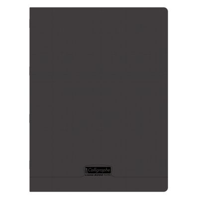 3210330184104-Calligraphe 8000 - Cahier polypro 24 x 32 cm - 96 pages - grands carreaux (Seyes) - noir--0