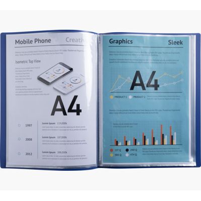 3130630881100-Exacompta BeeBlue - Porte vues - 40 vues - A4 - disponible dans différentes couleurs--6