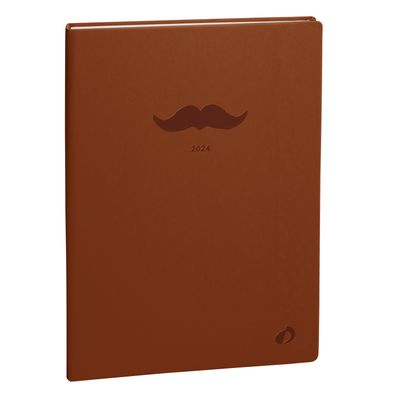 3371010500635-Agenda Paco Ministre - 1 semaine sur 2 pages - 16 x 24 cm - moustache - Quo Vadis--0