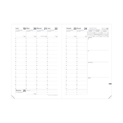 3371010500635-Agenda Paco Ministre - 1 semaine sur 2 pages - 16 x 24 cm - moustache - Quo Vadis--1