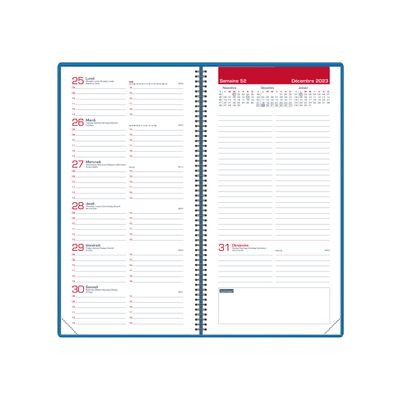 3147280268038-Agenda de poche Voyage - 1 semaine sur 2 pages - 9 x 17 cm - marron - Oxford--1