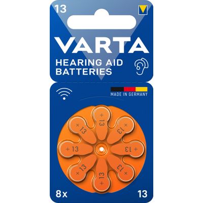 4043752393705-VARTA - lot de 8 piles auditives ZA10/PR70 - 310 mAh--0