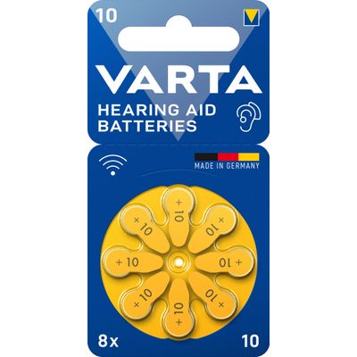 4043752393729-VARTA - Lot de 8 piles auditives ZA10/PR70 - 105 mAh--0