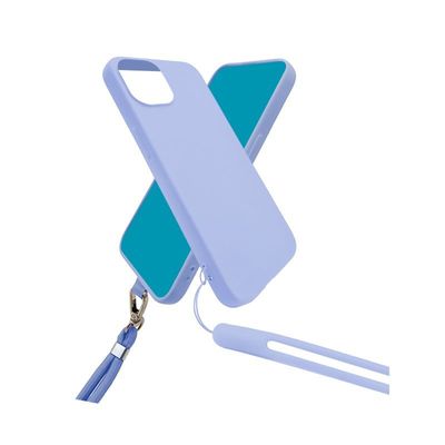 3701263523264-JAYM - Coque de protection + tour de cou pour iPhone 13 - lavande--0