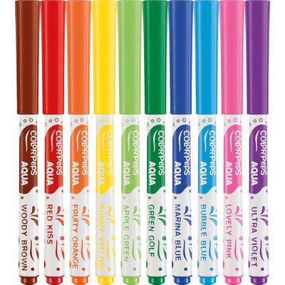 3154148443001-Maped Color'Peps - 10 Feutres aquarellables + 1 pinceau à réserve--1