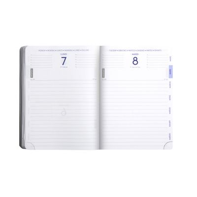 3660942081672-Agenda Grav'Chic - 1 jour par page - 12,5 x 17,5 cm - kaki - Exacompta--1