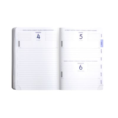 3660942081672-Agenda Grav'Chic - 1 jour par page - 12,5 x 17,5 cm - kaki - Exacompta--2