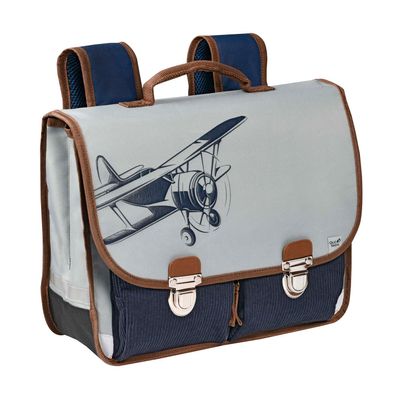 3371010508778-Cartable Louise & Arthur 38 cm - 2 compartiments - petit explorateur - Quo Vadis--0