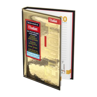 3147280283475-Agenda L'Etudiant - 1 jour par page - 12 x 18 cm - or - Hamelin--0