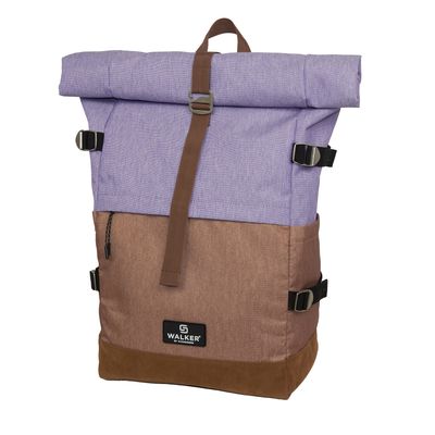 9002638235084-Sac à dos Walker Roll up Eco - 2 compartiments - lavande/marron - Carpentras--0