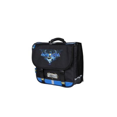 3661507523859-Cartable Batman Darknight 38 cm - 2 compartiments - noir - Kid'Abord--0