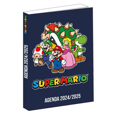 3666311025117-Agenda Super Mario - Semainier- 12 x 17 cm - bleu - Bagtrotter--0