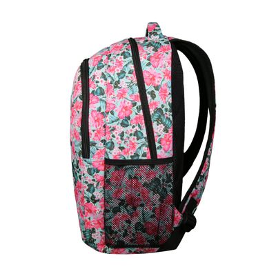 3666311018034-Sac à dos + sac gym + trousse 2 compartiments - hibiscus - Bagtrotter--1