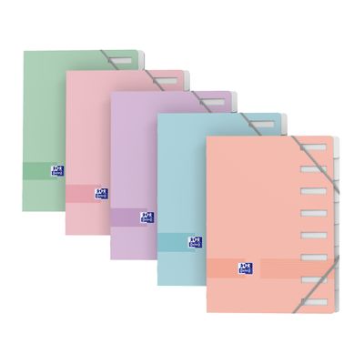 3045050469299-Oxford Color Life Pastel - Trieur 8 positions - Couverture en carte 300g/m², pelliculée - A4 - Disponible en diff--0