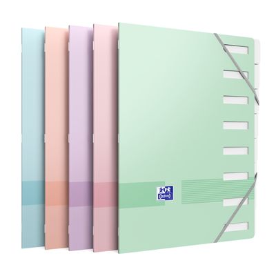 3045050469299-Oxford Color Life Pastel - Trieur 8 positions - Couverture en carte 300g/m², pelliculée - A4 - Disponible en diff--1