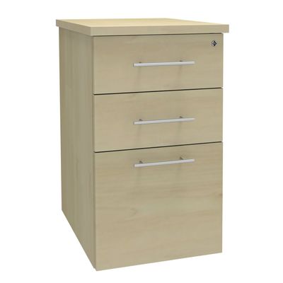3253310220867-Caisson HT bureau - steely/stelly manager - Profondeur 60 cm - erable - top erable--0