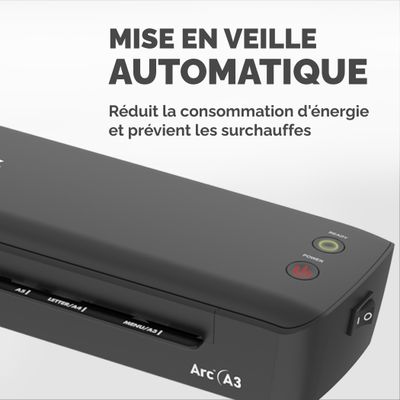 0043859796021-Fellowes - plastifieuse Arc A3 - Noir --4