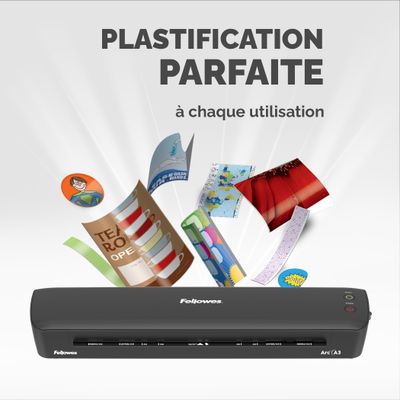 0043859796021-Fellowes - plastifieuse Arc A3 - Noir --5