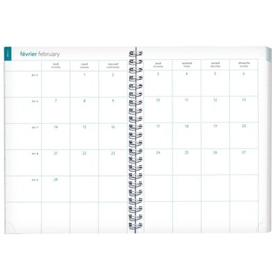 3660942087865-Agenda de bureau spiralé 16 mois Joy - 1 semaine sur 1 page - 15 x 21 cm - citron - Exacompta--3