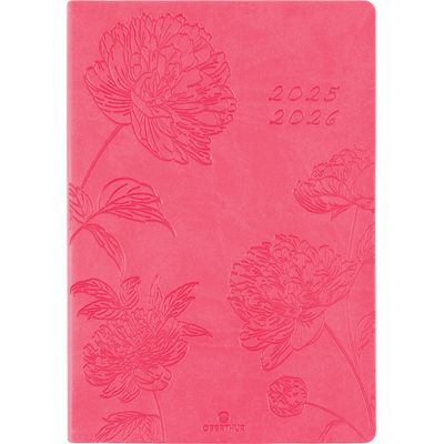 3664447200033-Agenda Summerside - 1 semaine sur 2 pages - 17 x 24,5 cm - corail - Oberthur--0