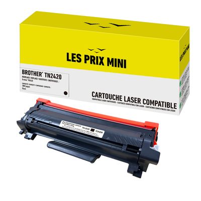3584770316655-Cartouche laser compatible Brother TN2420 - noir - Les prix mini--0