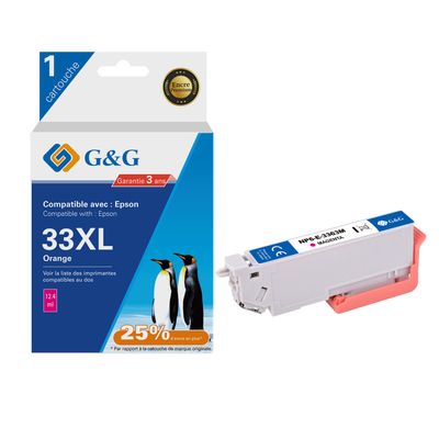 6937173406732-Cartouche compatible Epson 33XL Orange - magenta - G&G--0