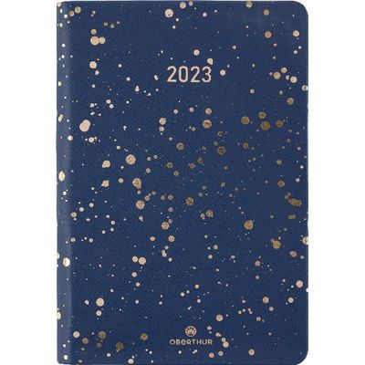 3664447126784-Agenda Céleste - 1 semaine sur 2 pages - 10 x 15 cm - bleu marine - Oberthur-P_405120328_1-0
