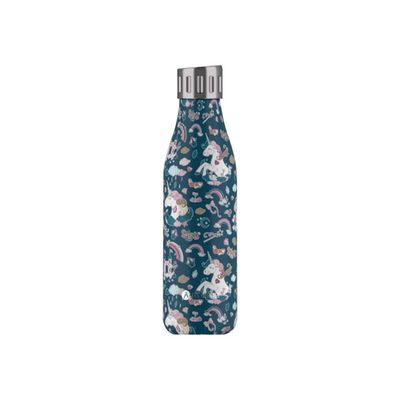 3614300043260-Les Artistes Paris - Gourde Bouteille isotherme 500 ml - Licorne - acier inoxydable-P_405133563_1-0
