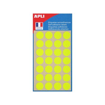 3270241118629-Apli Agipa - 140 Pastilles adhésives - jaune fluo - diamètre 15 mm - réf 111862-P_405137303_1-0