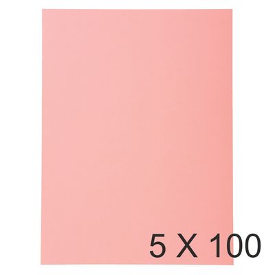 3288584201038-Exacompta Forever - 5 Paquets de 100 Chemises - 170 gr - rose--0