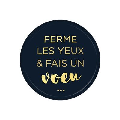 3700572730059-Kiub Les Petits Mots - Magnet rond en verre - Vœux-Avant-0