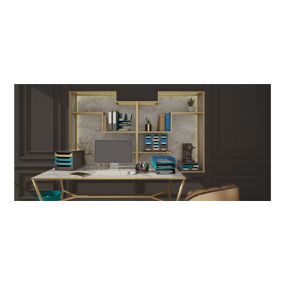 9002493211148-Exacompta NeoDeco - Corbeille à courrier noir - A4+-Avant-2