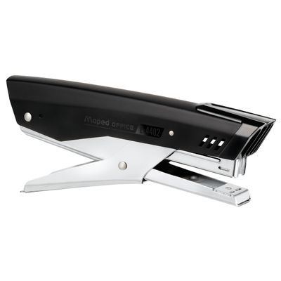 3154144402101-Maped - Pince agrafeuse Essentials E4402 noir - capacité de 25 feuilles - agrafes 24/6 ou 26/6--1