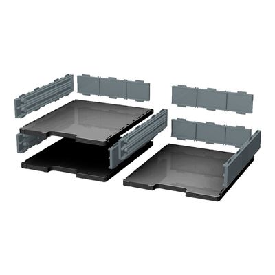 9002493422759-Exacompta Modulo Ecoblack - Elément de base cases normales noir/gris souris-Angle droit-0